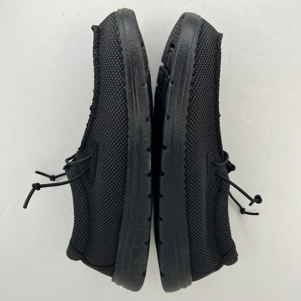 Bruno Marc Mens BLS211 Black Elastic Lace Casual Fabric Slip On Size 7.5 Loafers - Picture 7 of 9